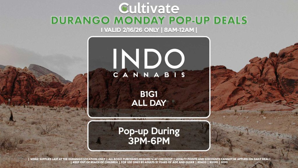 
INDO (D)
B1G1 ALL DAY
Pop-Up During 3PM-6PM
